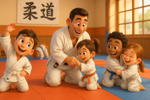 20250612_0921_Clase Infantil de Judo_simple_compose_01jxhg3ey0egaa6v65m5jxb45k