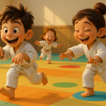 Juegos de judo sin contacto físico para niños principiantes