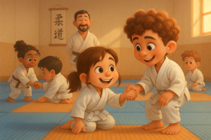 20251005_1810_Niños Practicando Judo_simple_compose_01k6tj48ekewrsp2p64dkefzvf
